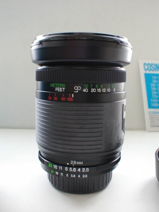 Cosina 28-105mm F/2.8-3.8 MC, voor Nikon AF Zoomobjektiv