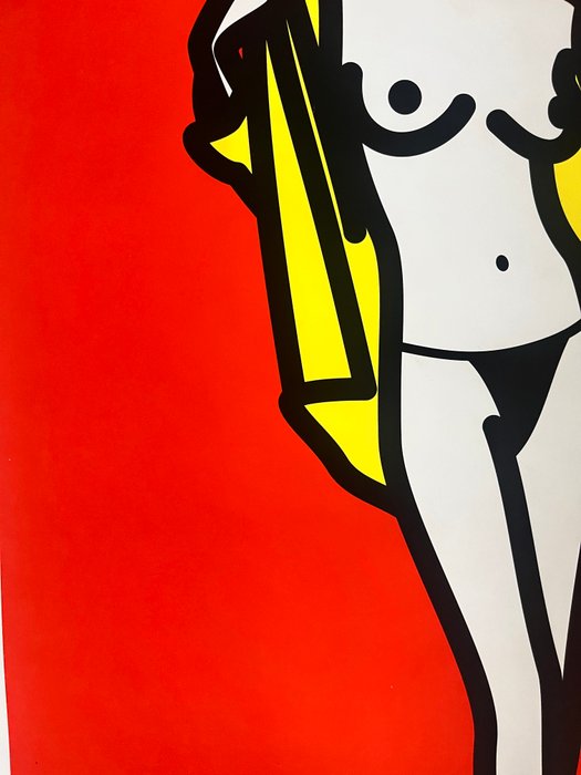 Julian Opie (1958) - Woman Taking Off Man's Shirt