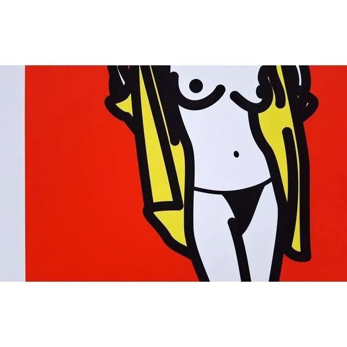 Julian Opie (1958) - Woman Taking Off Man's Shirt