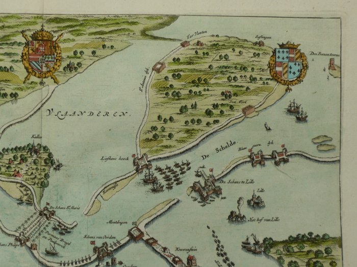 Belgien - Antwerpen / Schelde; Jan Luycken - Het belegh der Stadt Antwerpen - 1681-1700