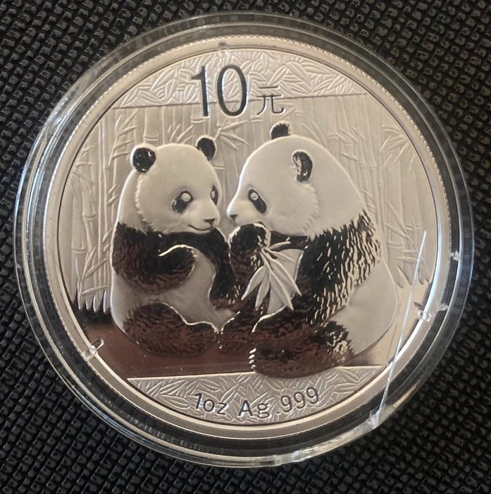 Kina. 10 Yuan 2009 Panda, 1 Oz (.999)  (Ingen mindstepris)