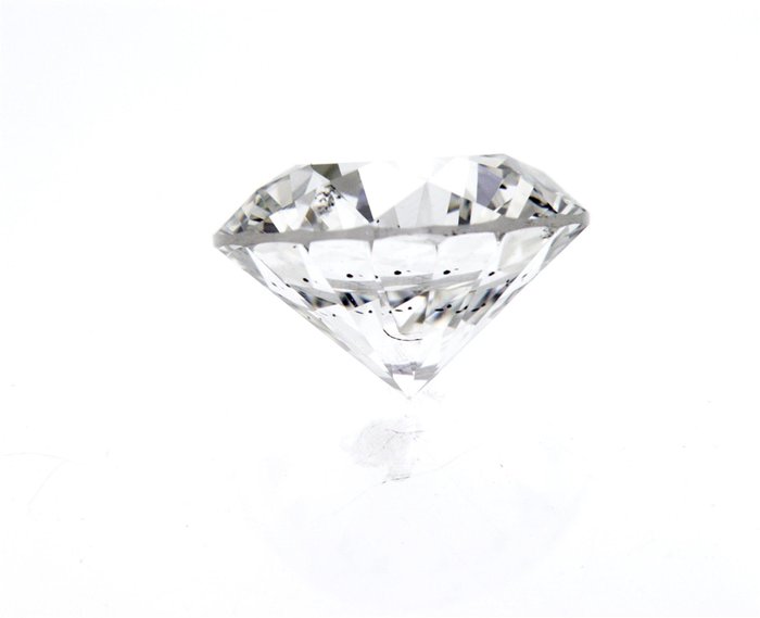 1 pcs Diamant  (Natur)  - 2.01 ct - Rund - G - SI2 - International Gemological Institute (IGI) - n126