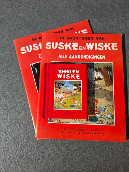 Suske en Wiske - Alle aankondigingen en Zestien zeverkes + Rikki en Wiske - 3 Album - Første udgave - 1987/1995