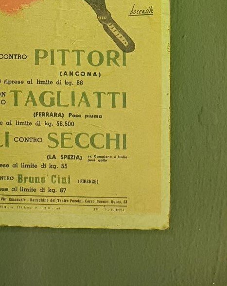 Gino Boccasile - Cartonato Teatro Puccini - Milano 1940 - 1940‹erne