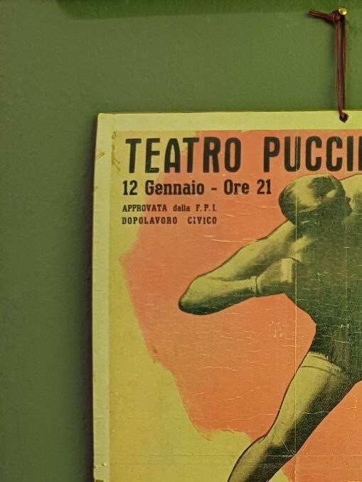 Gino Boccasile - Cartonato Teatro Puccini - Milano 1940 - 1940‹erne