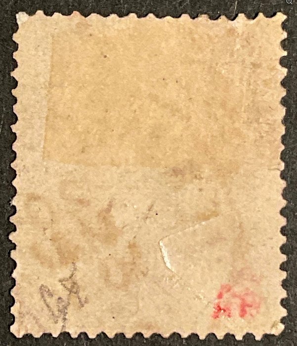 Belgien 1878 - Koning Leopold II 5F Lysebrun - multipel INSPECTERT - rundt stempel - OBP/COB 37A met keurstempeltje en gesigneerd