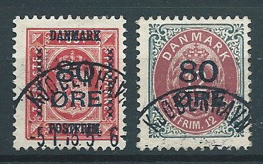 Danmark 1912/1926 - Komplet serie med aftryk af de nye værdier - Michel: 60/62; 82/83; 84/96; 159/165