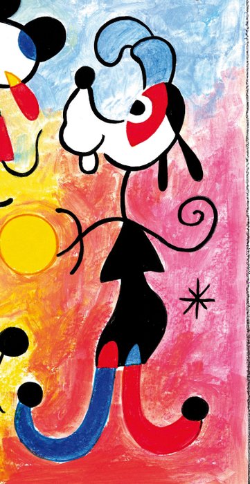 Tony Fernandez - Mickey, Donald, and Goofy Inspired by Joan Miró's Art - A.P. Signed Giclée