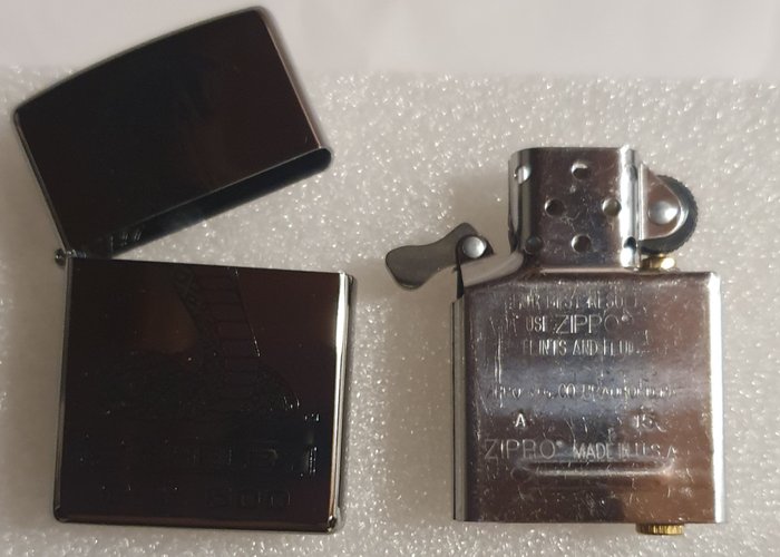 Zippo - Lommelighter - Stål (rustfrit)