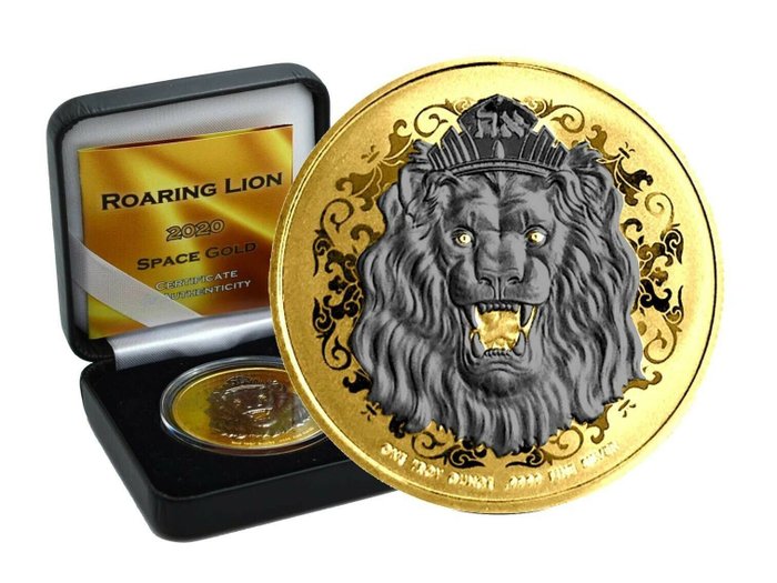 Niue 2 Dollars 2020 - Roaring Lion - Gold Edition- 1 Oz  (Ingen mindstepris)