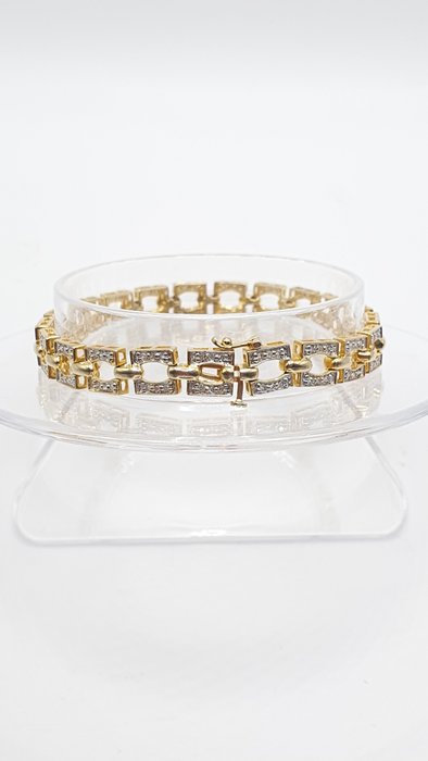 Armbånd - 14 karat Gulguld -  126ct tw Diamant (Natur)