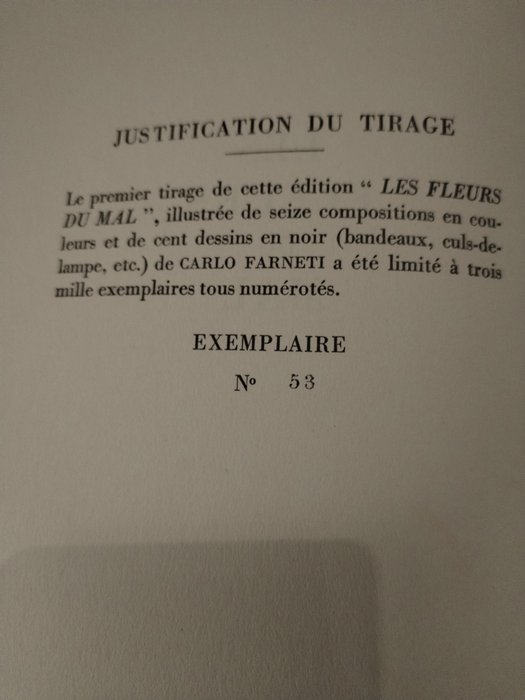 Charles Baudelaire - Les fleurs du mal - 1935