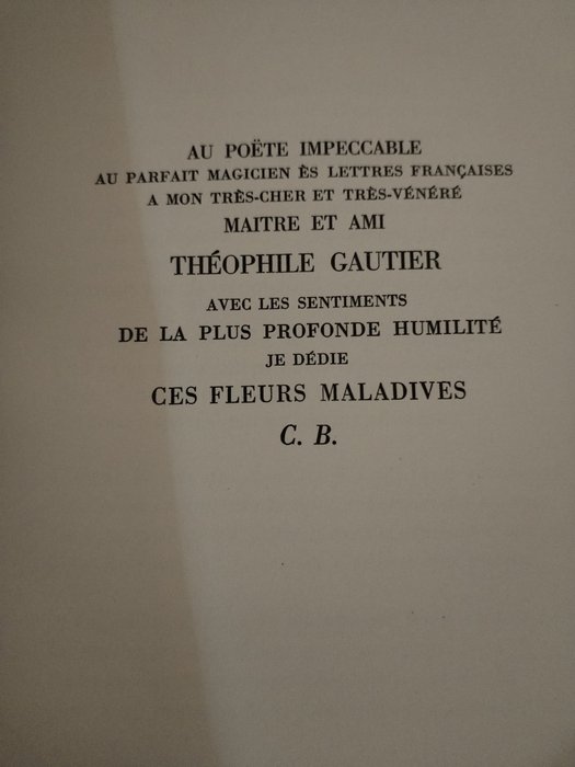 Charles Baudelaire - Les fleurs du mal - 1935