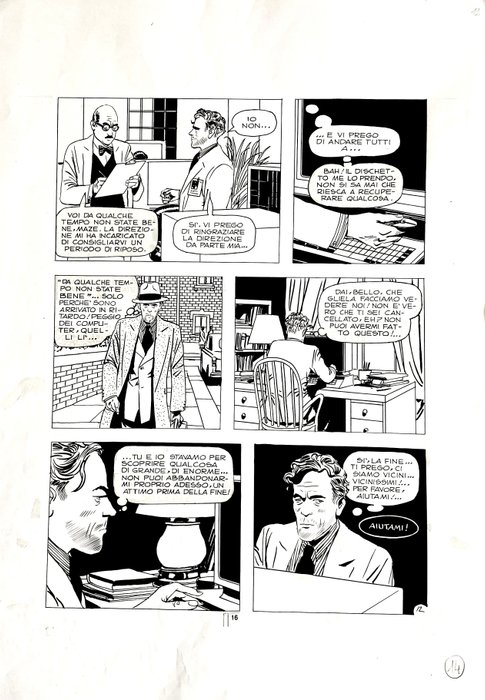 Micheluzzi, Attilio - 1 Original page - Dylan Dog - Speciale n. 2 "Gli Orrori di Altroquando" - 1988