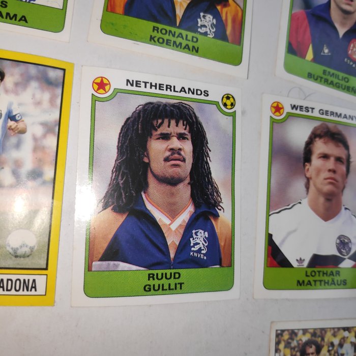 Panini - Egyptian League RARE - Ruud Gullit, Matthaus, Hugo Sanchez, Valderrama, Koeman, Socrates, Lineker  others - 16 Sticker