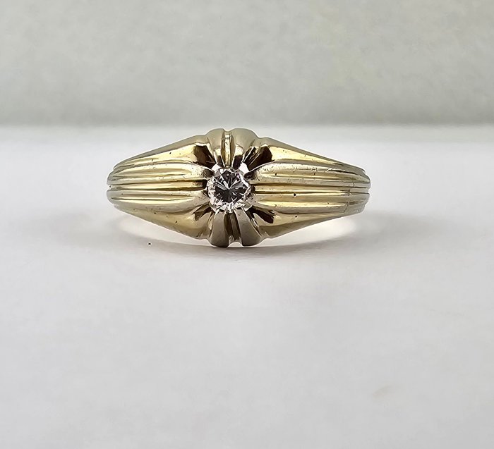 Ingen mindstepris - Ring - 19,2 kt. Hvidguld Diamant (Natur)