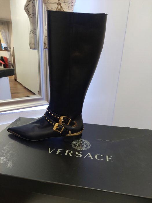 Versace - Knæhøje støvler - Størelse: Shoes / EU 37