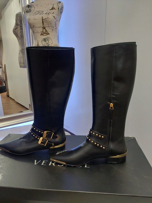 Versace - Knæhøje støvler - Størelse: Shoes / EU 37