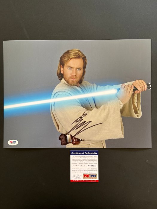 Star Wars Episode III: Revenge of the Sith, Ewan McGregor (Obi Wan) - Signed in Person - with PSA/DNA Certificate - Autograph, photo - No Reserve!