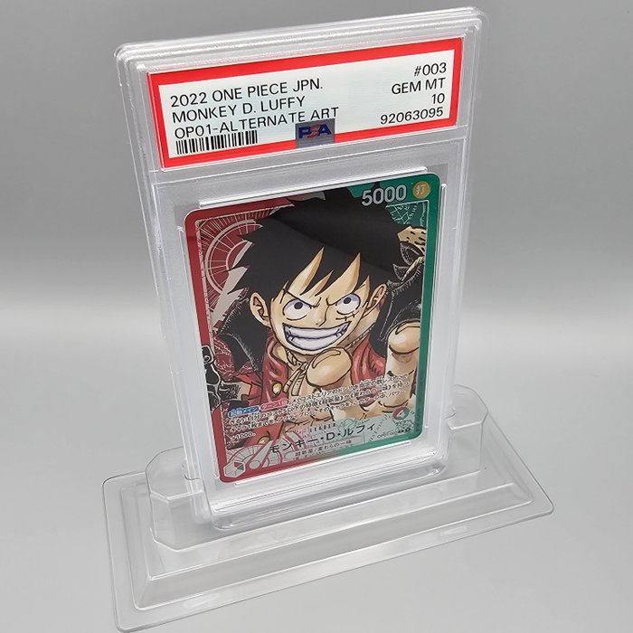 OP01-003 Luffy (Leader) Alt Art Graded card - PSA 10