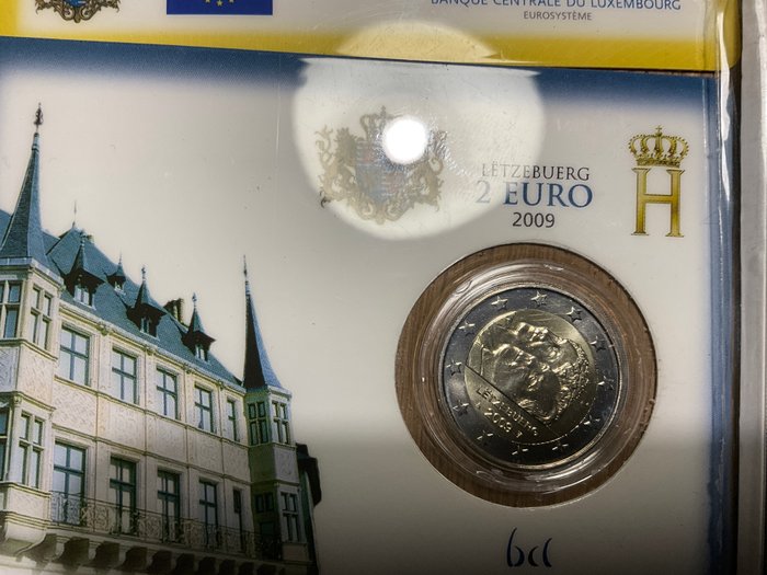 Europa. 2 Euro 2009/2023 (4 coincards)  (Ingen mindstepris)