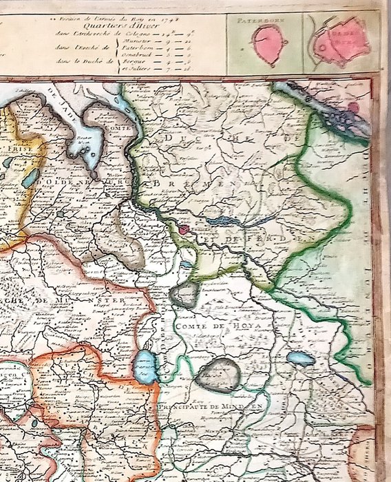 Tyskland - Nordrhein-Westfalen, Niedersachsen; Le Rouge - La Westphalie - 1742