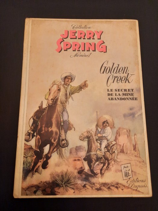 Jerry Spring T1 + T2 - Golden Creek + Yucca Ranch - 2x C - 2 Album - Første udgave - 1955