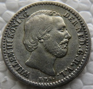 Holland Willem III (1849-1890) 10 Cents 1855 schaars  (Ingen mindstepris)