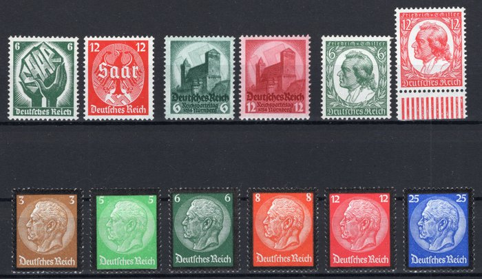 Tyske Kejserrige 1934 - Samling **/MNH udgaver