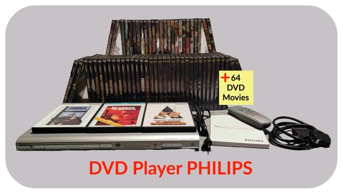 Philips DVP630/02 + 64 películas en discos DVD DVD-afspiller