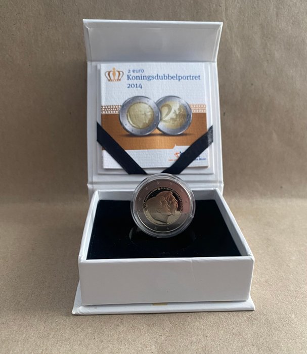 Holland. 2 Euro 2014 "Dubbelportret" (3 coins) Proof + BU  (Ingen mindstepris)