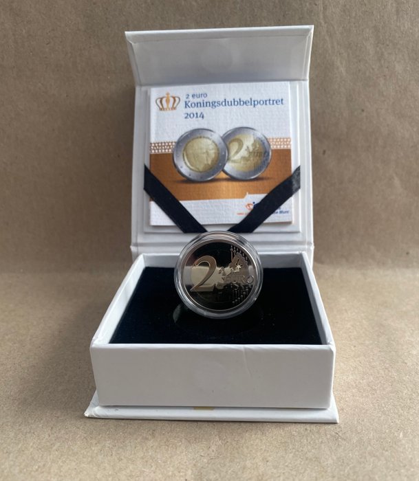 Holland. 2 Euro 2014 "Dubbelportret" (3 coins) Proof + BU  (Ingen mindstepris)