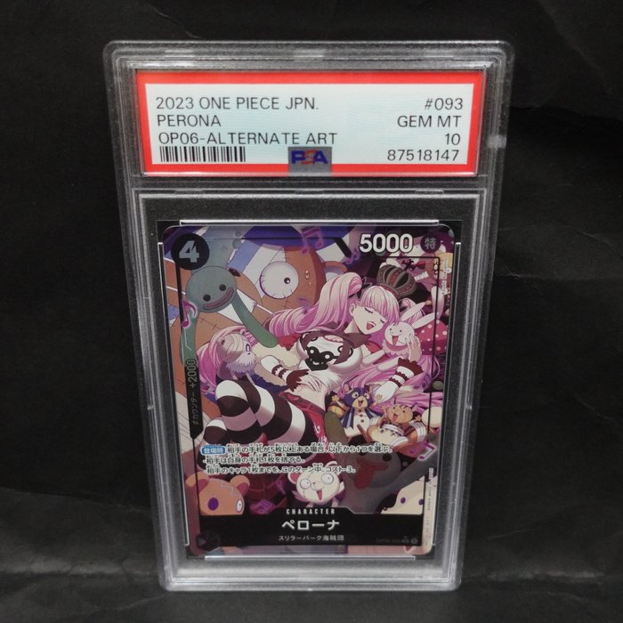 Bandai Graded card - One Piece - PERONA - OP06-ALTERNATE ART - PSA 10