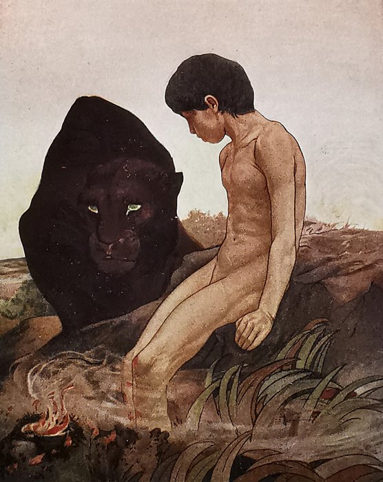 Rudyard Kipling - The Jungle Book (With 16 Colour Plates) - 1931