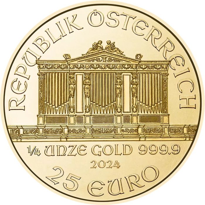 1/4 Ounce - Guld 999 - 2024 - Vienna Philharmonic fine gold