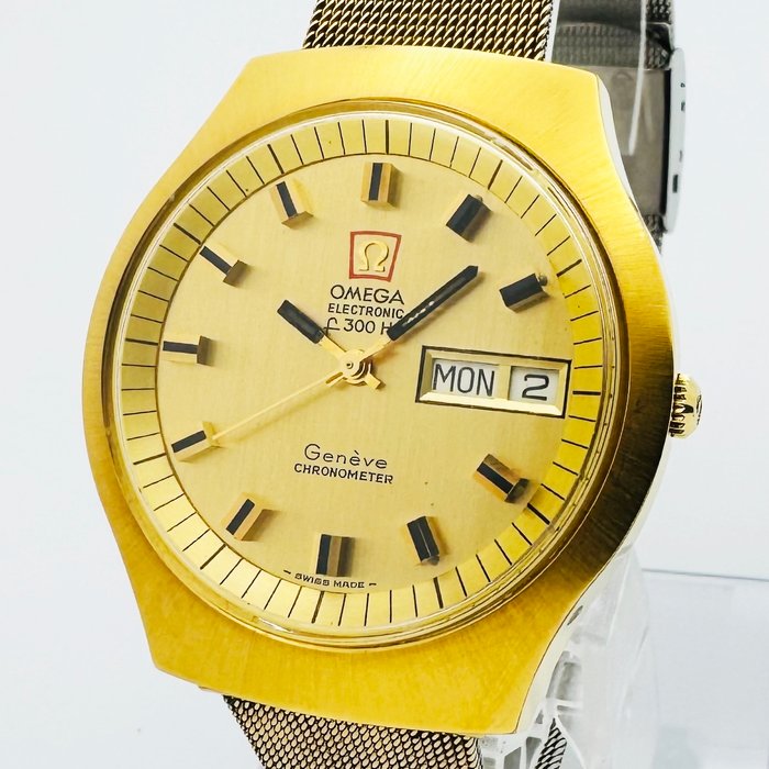 Omega - Geneve Electronic F300 Hz Chronometer With Box - Ingen mindstepris - 198.020 - Mænd - 1970-1979