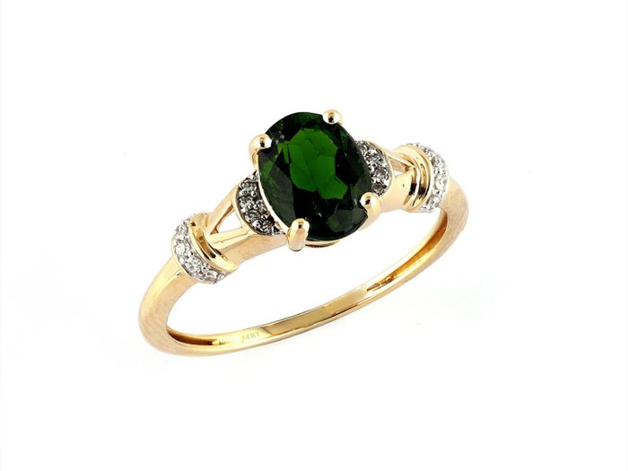 Ingen mindstepris - Ring - 14 karat Gulguld -  1.47ct. tw. Diamant (Natur)  - Diamant