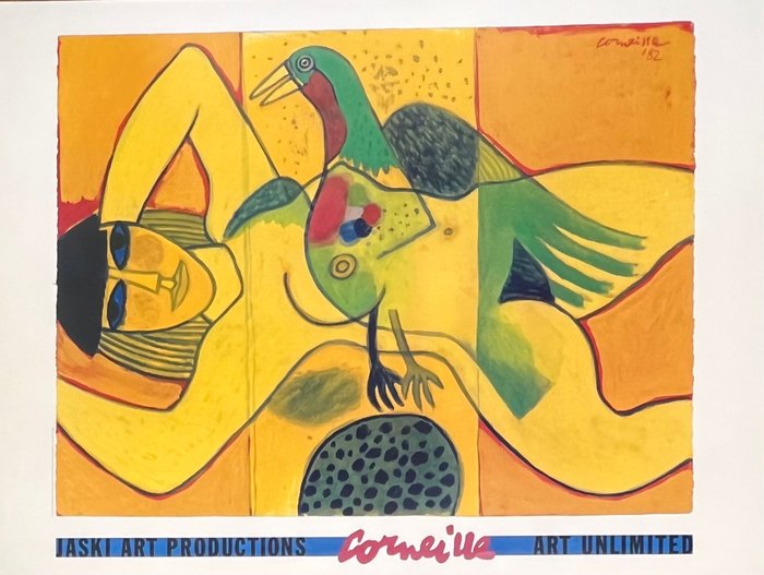 Guillaume Corneille (1922-2010) - Le Nu Jaune - Avec Tampon Atelier Corneille