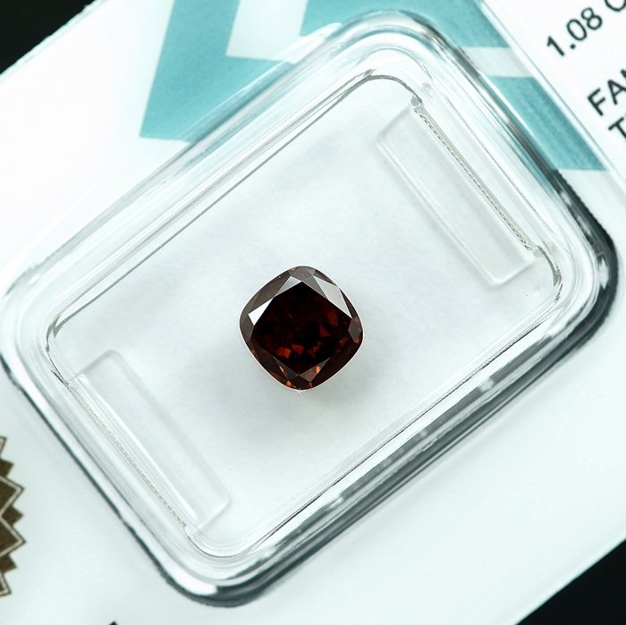 Ingen mindstepris - 1 pcs Diamant  (Farvebehandlet)  - 1.08 ct - Pude - SI2 - Gem Report Antwerp (GRA)