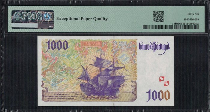 Portugal. - 1000 Escudos 1996 - Pick 188b  (Ingen mindstepris)