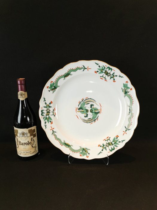 Meissen - Serveringsfad - Reicher Court (verde) - Drago Verde 1. Wahl - 35cm - Porcelæn