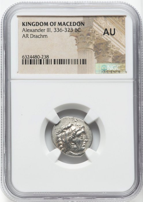 Konger af Makedonien. Alexander III (336-323 f.Kr.). Drachm Emisión póstuma temprana de Abido, 310/301 a.C.