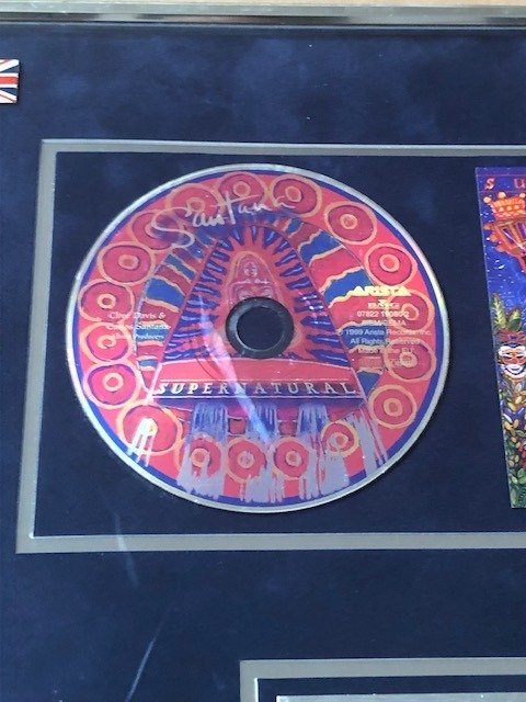 Santana - Supernatural - Official In-House Award - Double Platinum Record - Officiel pris - 1999/2000