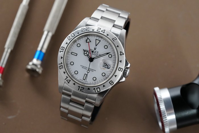 Rolex - Explorer II White Dial - 16570T - Mænd - 1990-1999