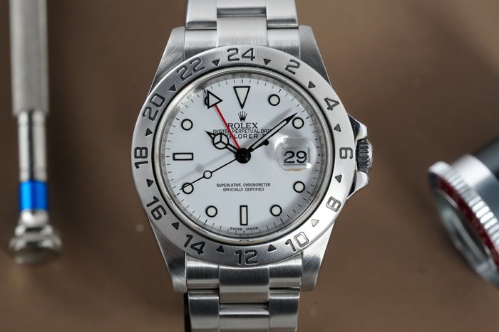 Rolex - Explorer II White Dial - 16570T - Mænd - 1990-1999