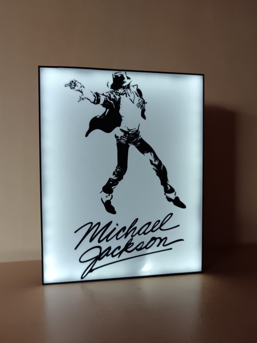 Lysskilt - Michael Jackson - Fan lavet - Plast