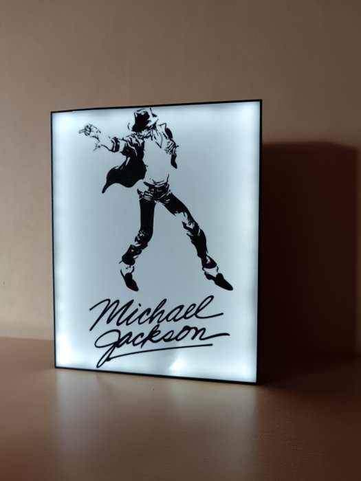 Lysskilt - Michael Jackson - Fan lavet - Plast