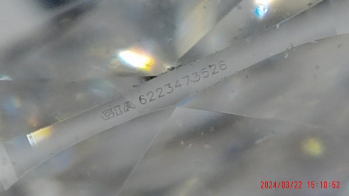 1 pcs Diamant  (Natur)  - 0.72 ct - Pude - D (farveløs) - VVS2 - Gemological Institute of America (GIA)