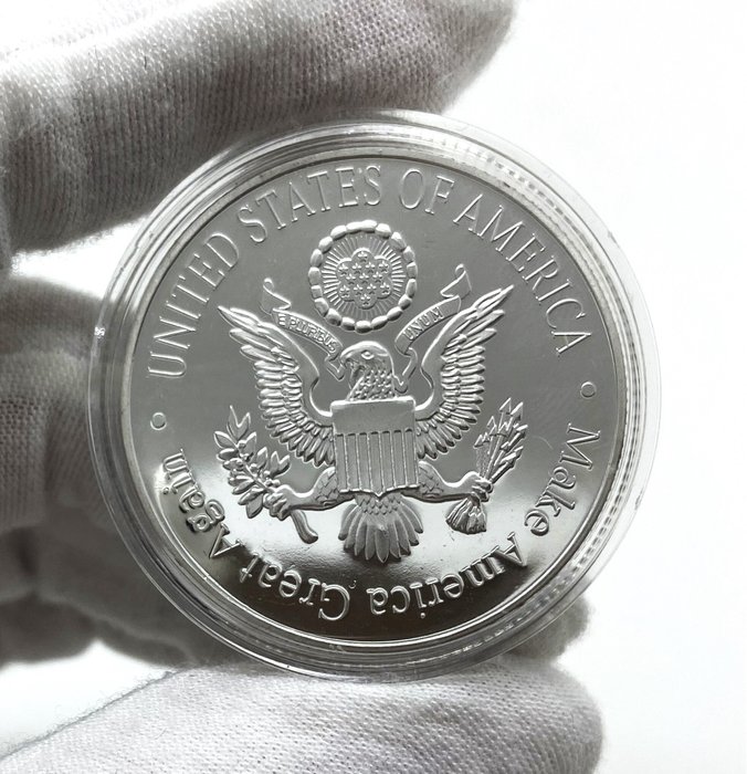 Förenta staterna. All 46 US Presidents - Commemorative Coin Full Set - Silver 999 Plated - Gifts Souvenir.  (Ingen mindstepris)