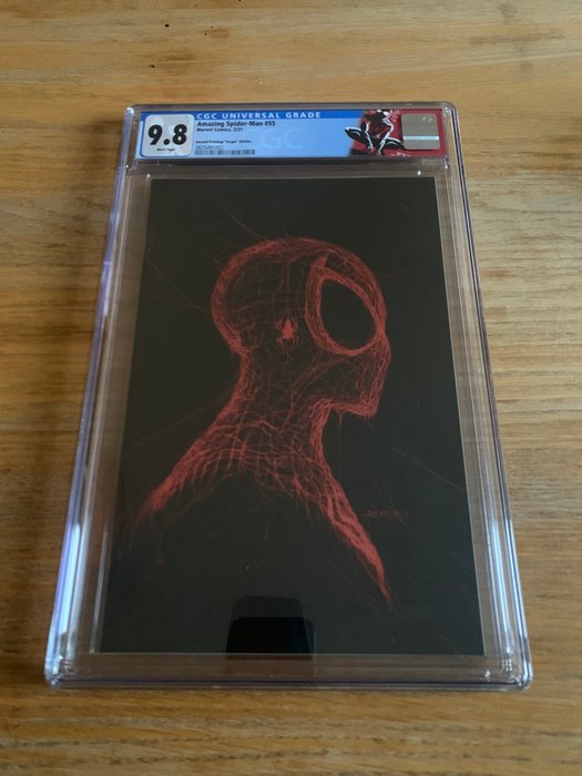 Amazing Spider-Man - #55 2nd Print Virgin Variant costum label Miles Morales - 1 Graded comic - 2021 - CGC 9.8